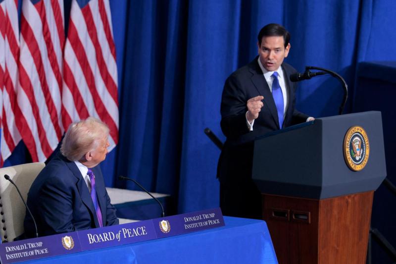 AFP- Presidente de EE.UU. Donald Trump y secretario de Estado, Marco Rubio
