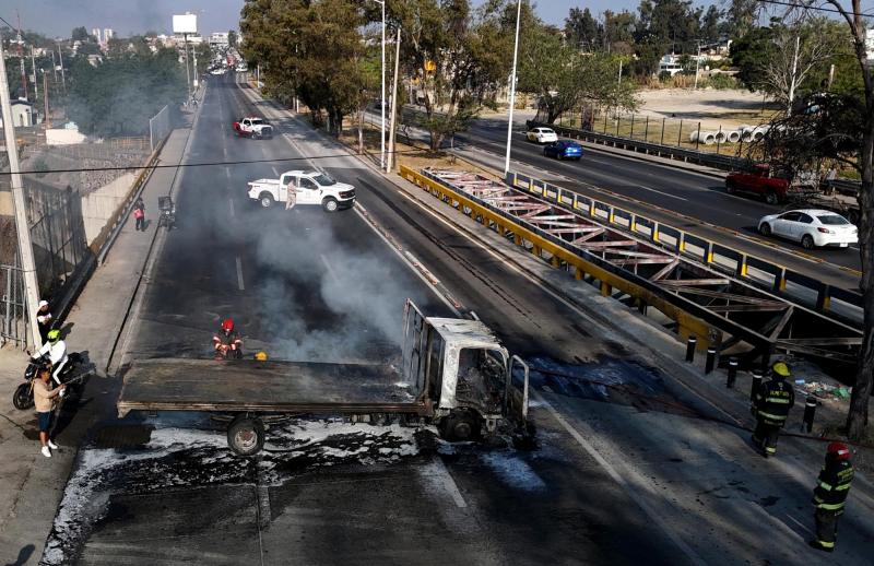 Narcobloqueos en Jalisco | AFP