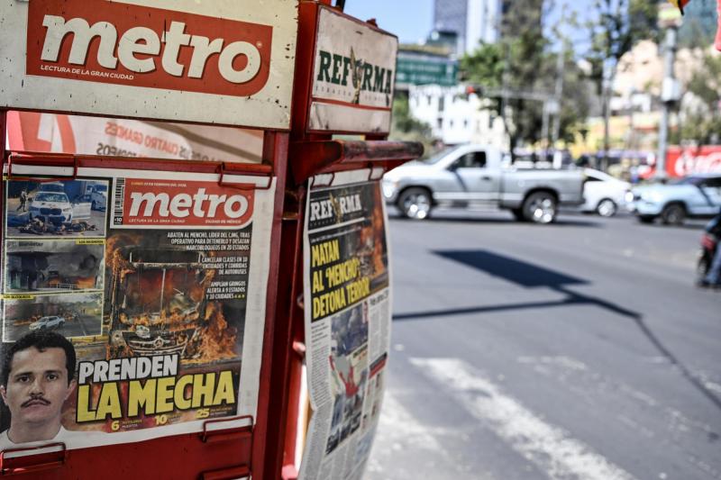 AFP - Diarios de México destacan la muerte de "El Mencho"