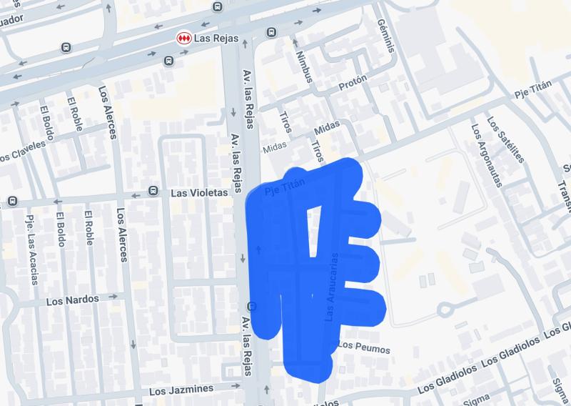 Captura Enel - Corte de luz en Estación Central