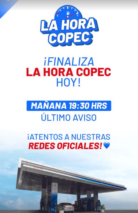 T13 - Alerta para los conductores: ¿Habrá este domingo 15 una nueva hora de bencina gratis? | RRSS de Copec en Instagram