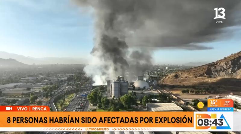 Canal 13 - Explosión en Renca