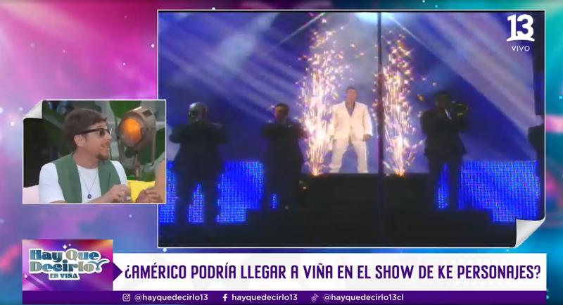 Canal 13 - Américo podría estar en el Festival