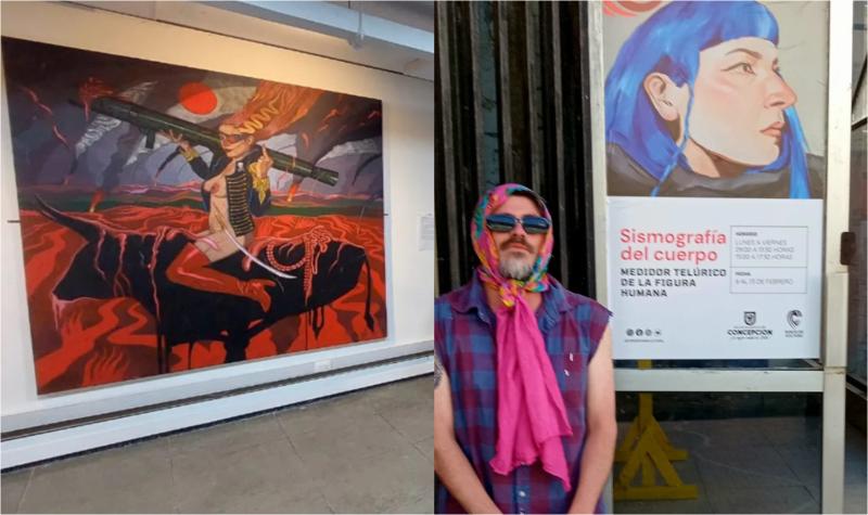 Defensoría de la Niñez investiga posible ingreso de menores a exposición con contenido sexual en Concepción - Instagram luisalmendra7