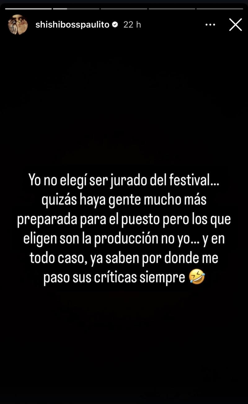 @Shishibosspaulito - - Pablo Chill-E responde tras cuestionamientos por su rol como jurado en Viña