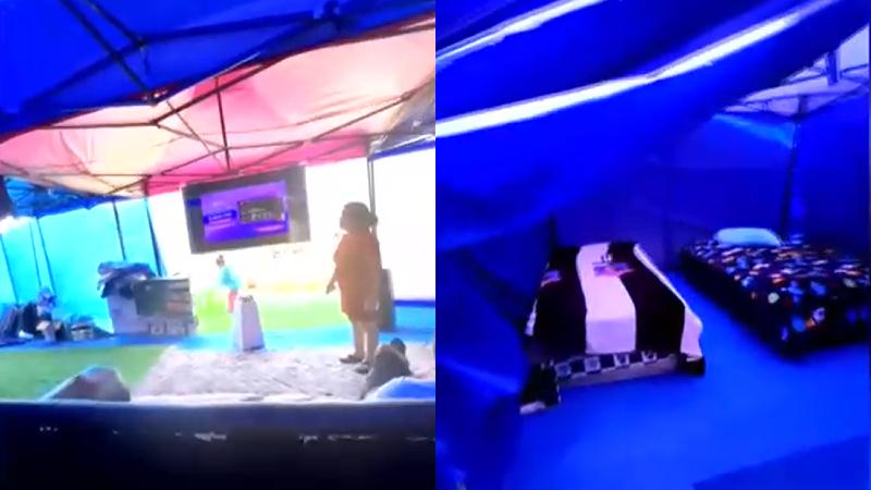 Tu Día - Familias instalan campamentos con camas, televisor y cocina en playas de Iquique