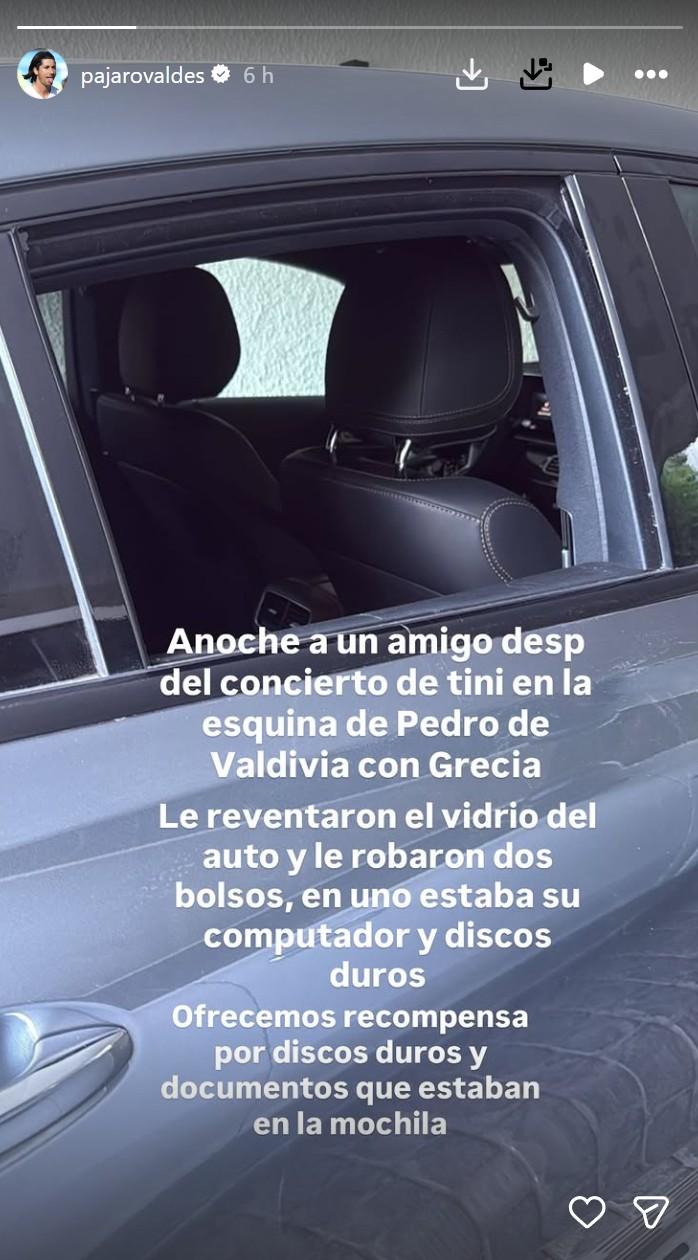 Instagram - La denuncia del ex jugador de Colo-Colo