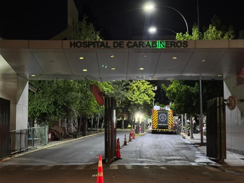 Emergencia química obliga a activar protocolos en Hospital de Carabineros