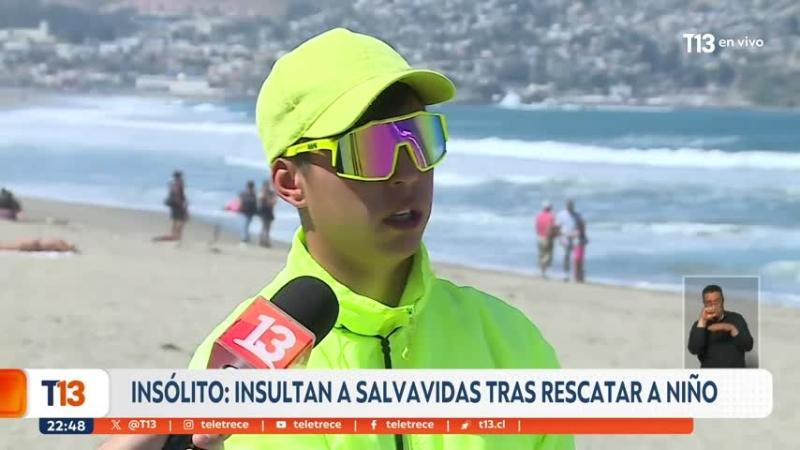 El insólito caso en que insultan a salvavidas tras rescatar a niño