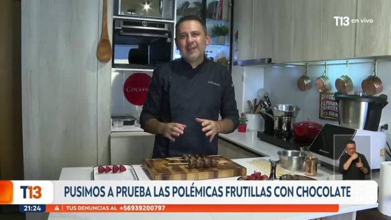 Chef explica cómo identificar frutillas cubiertas con chocolate de una falsa