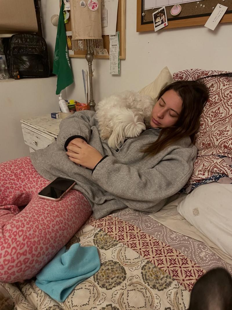 Instagram - Martina Sampieri y su perrita fallecida