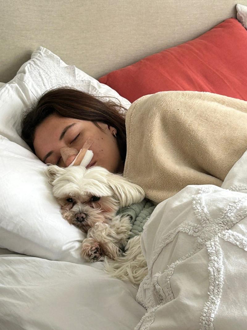 Instagram - Martina Sampieri y su perrita fallecida