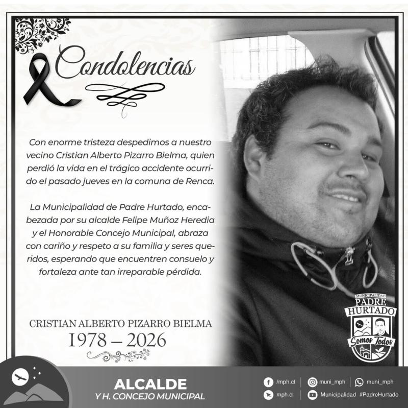 Municipalidad de Padre Hurtado - Víctimas que murieron en la tragedia de Renca
