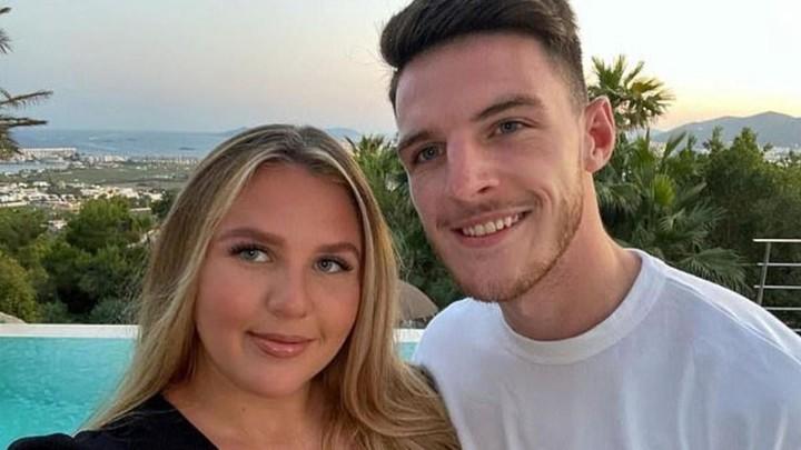 Declan Rice y Lauren Fryer - Instagram: @declanrice