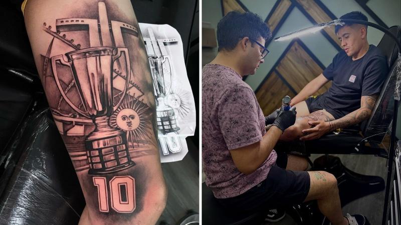 Instagram @ivancalderon_tattoos - El tatuaje que Matías Palavecino le mostró a hinchas de La Serena
