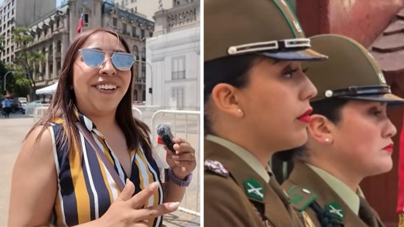 Turista mexicana reveló detalle de Carabineras que le llamó la atención - Captura YouTube
