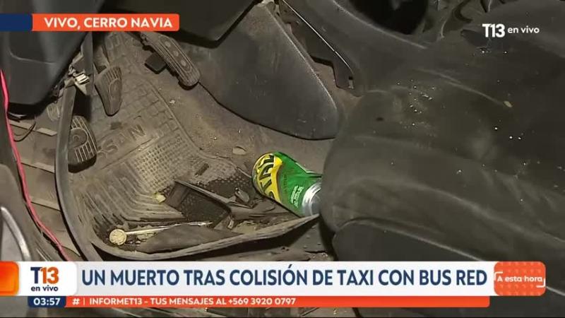 Los elementos que se encontraron en el taxi que colisionó contra bus de RED: Podrían ser clave en la investigación