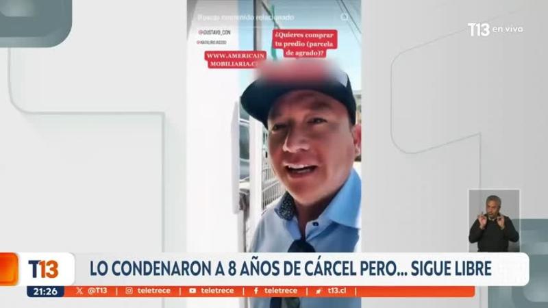 Lo condenaron a 8 años de cárcel pero... sigue prófugo | T13