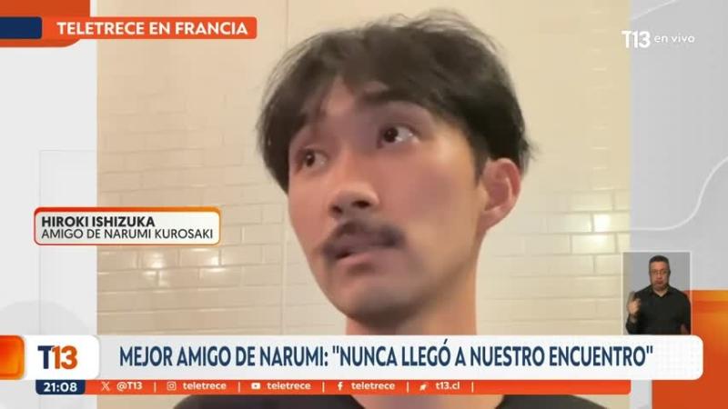 Exclusivo T13 | Habla mejor amigo de Narumi Kurosaki: Nicolás Zepeda pide que se le entreviste