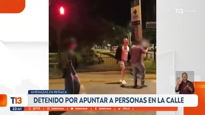 Hombre amenaza a personas con un arma en la cabeza en Reñaca: Habrían discutido por cánticos políticos