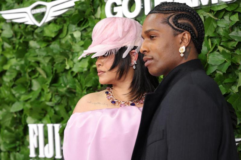 AFP - Rihanna junto a su pareja, el rapero A$AP Rocky
