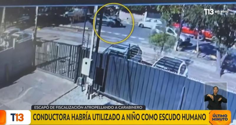 T13 - Atropellan a carabinero en Huechuraba