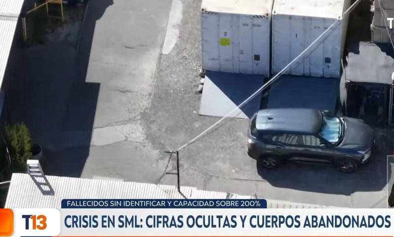 Reportajes T13 - SML arrendó containers por capacidad desbordada