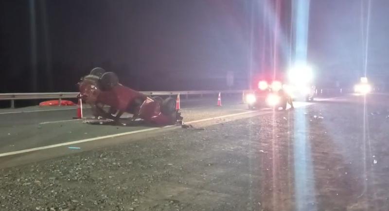 Fatal accidente en Autopista del Maipo deja un fallecido: vehículo volcó varias veces