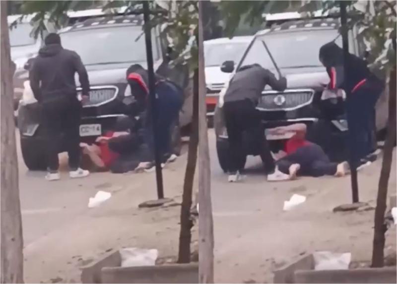 Revelan video de brutal golpiza a Martín de los Santos tras salir del Centro de Justicia - captura video