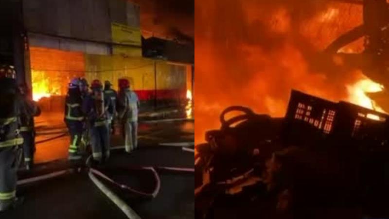 Incendio en la ZOFRI de Iquique: Llamas consumen bodega de repuestos automotrices