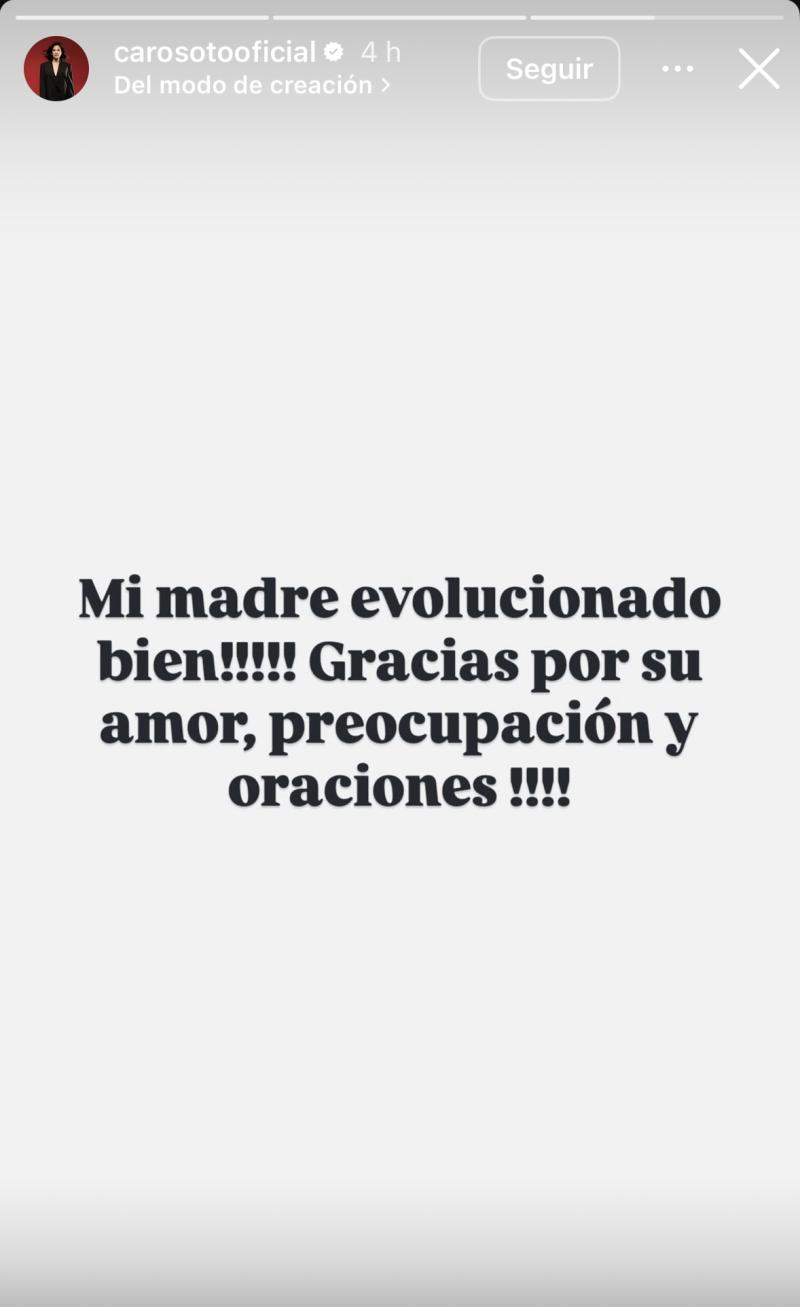 Aton - Preocupación por Carolina Soto: su madre se encuentra en estado delicado de salud