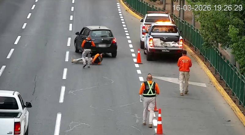 Atropellan a inspector de Lo Barnechea