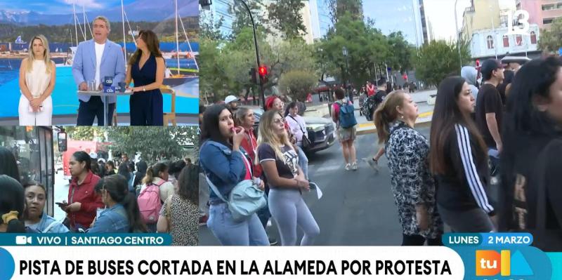 Tu Día - Marcha en la Alameda en inicio de Súper Lunes