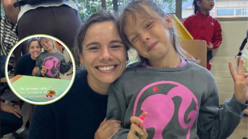 Instagram - María Gracia Omegna comparte el primer día de clases de su hija Anka y deslumbra con parecido entre ambas