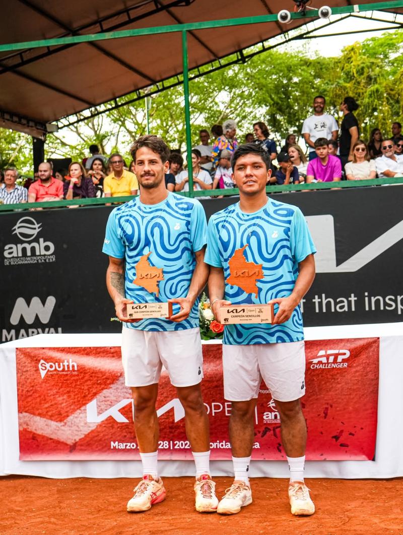 Matías Soto gana el Challenger de Bucaramanga y se mete nuevamente en el Top 300 del tenis mundial - Instagram Matías Soto