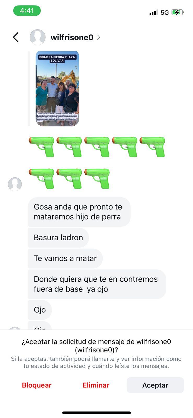 Municipalidad de Peñalolen - Mensajes con amenazas al alcalde Miguel Concha