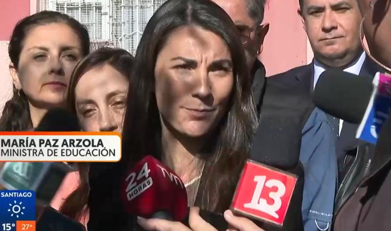 Min. Arzola detalló el retorno a clases en el instituto de Calama donde ocurrió el ataque - T13