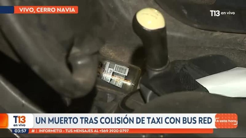Los elementos que se encontraron en el taxi que colisionó contra bus de RED: Podrían ser clave en la investigación