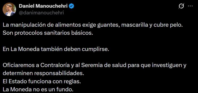 Captura redes sociales - Diputado Manouchehri oficia a Contraloría tras video de María Pía Adriasola