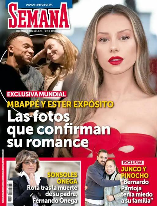 La portada que confirmaría romance entre Mbappé y Expósito - Captura "Semana"