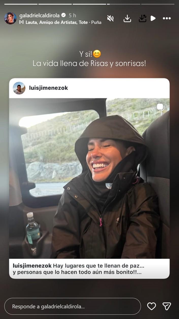Captura - La foto que compartió Gala sobre su viaje con Luis Jiménez