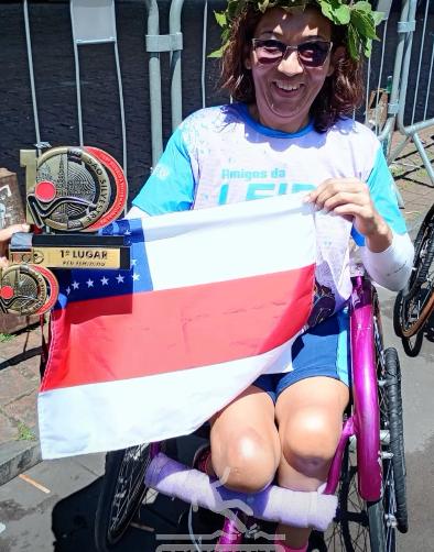 Marleide Sales da Silva, atleta paralímpica, fue atropellada en Brasil - X