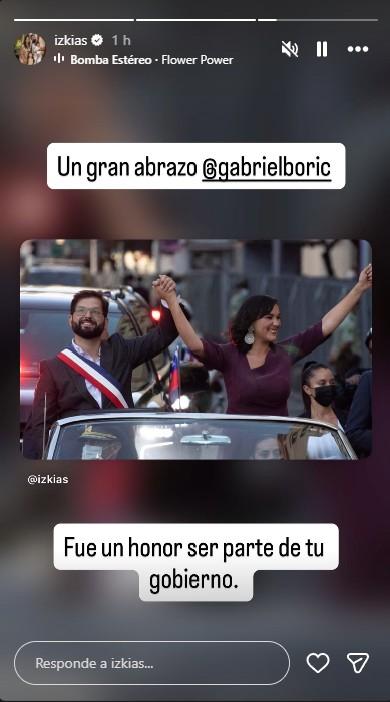 Instagram - Izkia Siches dedica sentido mensaje a Boric tras fin de su gobierno: “Fue un honor ser parte”