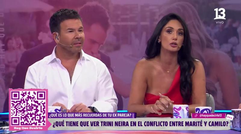 Canal 13 - Pamela Díaz habla sobre su hija y Camilo Huerta