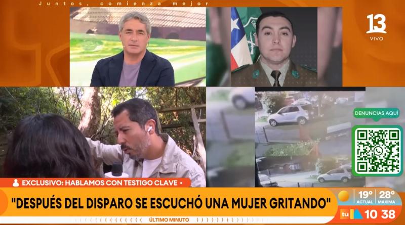 Canal 13 - Testigo clave habla sobre ataque a carabinero