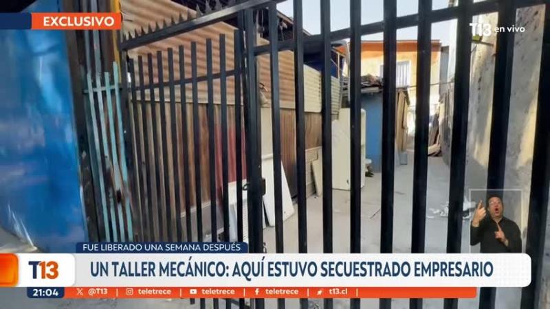 Así es el taller mecánico donde tenían secuestrado a empresario de 84 años