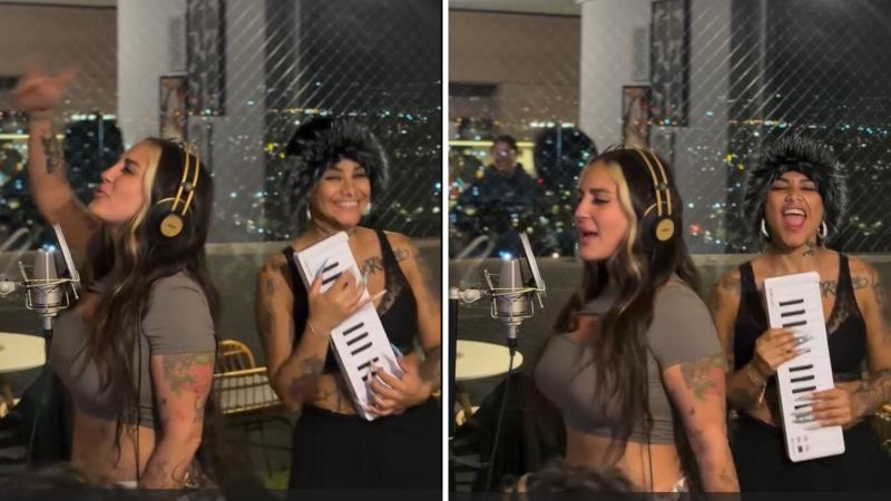 Captura de Instagram - Blue Mary y el viral "aguante las cabras"