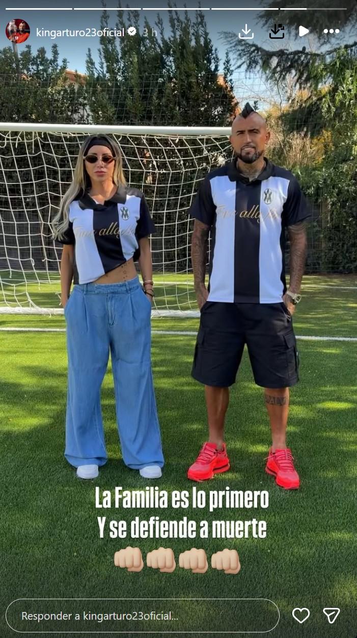 Captura - El respaldo de Arturo Vidal a Marité Matus