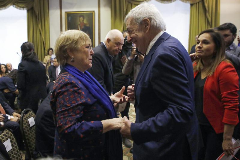 Aton- Expresidenta Michelle Bachelet y excanciller Alberto van Klaveren