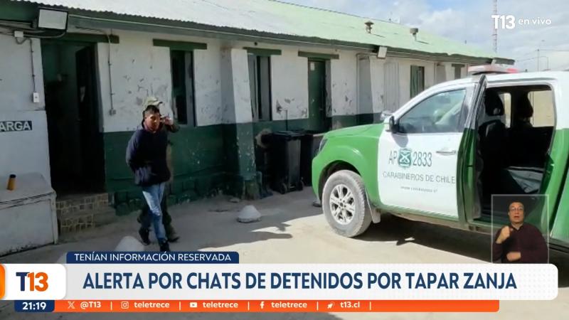 T13 - Uno de los bolivianos detenidos por intentar tapar zanja